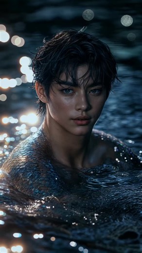 Male Mermaid Discovery Near the Shore