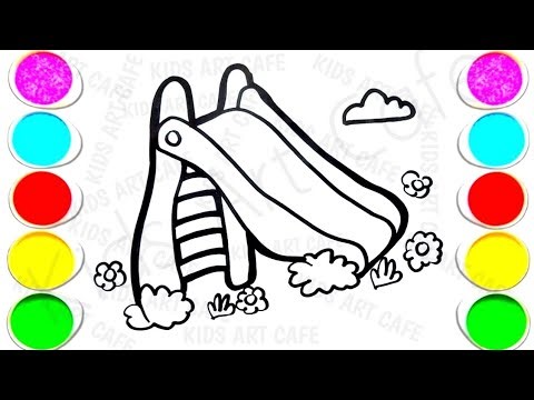 Easy Slide Drawing, Painting and Coloring for Kids, Toddlers |Learn How to Draw Easy #drawing​