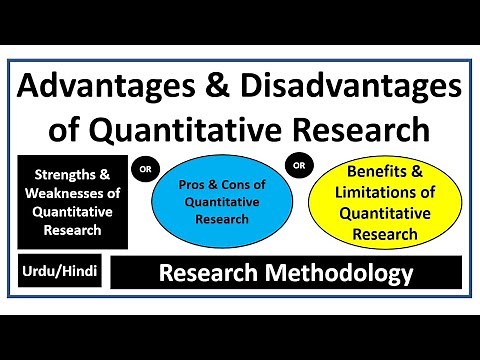 Advantages and Disadvantages/Pros & Cons/Strengths & Weaknesses of Quantitative Research