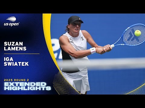 Suzan Lamens vs. Iga Swiatek Extended Highlights | 2025 US Open Round 2