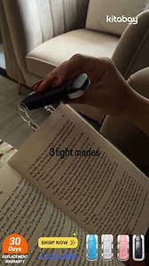 Book Reading Light - Available in 4 fab colors: 💖 Pink, 💙 Blue, ⚫ Black, ⚪ White 🔌 USB rechargeable – no batteries needed 💡 Bright, flexible & lightweight 📖 Perfect for books, laptops & Kindles 🌈 Comes in 4 cute colors: Pink, Blue, Black, White 👜 Pocket-friendly & travel-ready ⏱️ 8–10 hours on a single charge! 📦 Grab yours now from kitabay.com 💛 #BookLight #ReadingGlow #Kitabay #BookLoversMustHave | Kitabay
