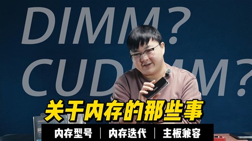 【硬件杂谈 内存科普】DIMM？CUDIMM？不同内存类型有什么区别？