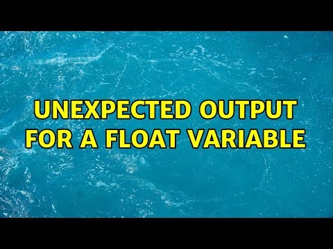 Unexpected Output for a float variable