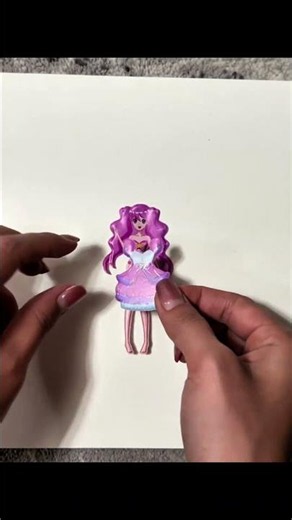 ✨ DIY Sticker Art: Creating a Cute Princess! Part2 #sticker #disney #art