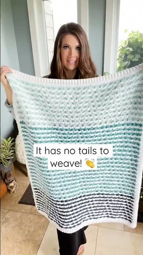 Inset Mosaic Crochet Blanket
