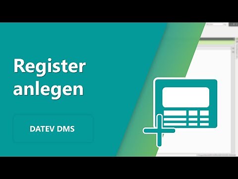 Register in der Ablagestruktur anlegen