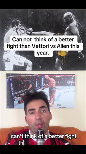 Can not think of a better fight than Vettori vs Allen this year.#mma #ufc