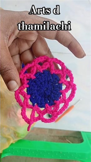 how to crochet easy flower pattern basic tamil #crochet