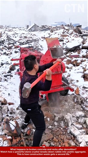 Stone Crusher in Action: Turning Construction Waste into Reusable Material