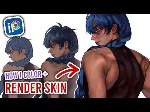 How I COLOR and RENDER SKIN in IBISPAINT X