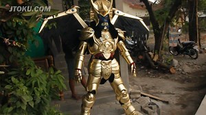 We made Goldar costume with functional and detachable wings. We made the Goldar face very similar with the show, included his fangs. Although the costume may looks bulky and heavy, but it is very light. Since it is made from foam, the costume is very light and durable to any damage. We also made the feathers one by one, to make sure it looks like a real feathers. You can see the video below to watch our Goldar almighty! | JTOKUCOSTUME