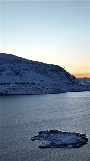 Nuuk, Greenland: Drone views of vivid houses amidst icy fjords