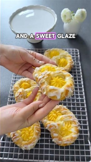 Delicious Pudding Brezeln Recipe | Bakery-Style Custard Pretzels #baking #recipe #shortsviral