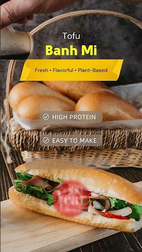 How to Make Tofu Banh Mi | Easy Healthy Vietnamese Sandwich Recipe (Plant-Based)