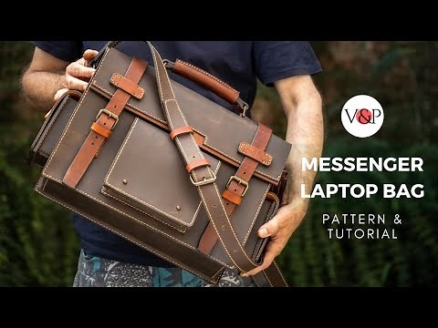 Messenger Laptop Bag, Tutorial & PDF Pattern (link in the description)