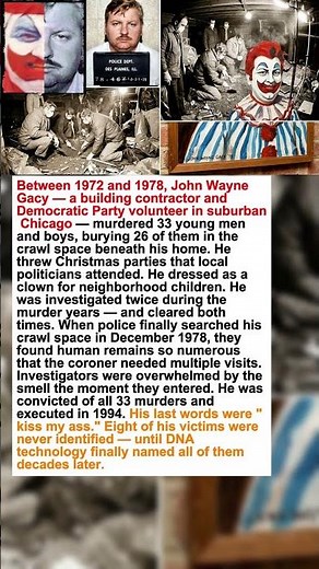 Police Searched John Wayne Gacy's Crawl Space and Found 26 Bodies. They Had Cleared Him. #shorts