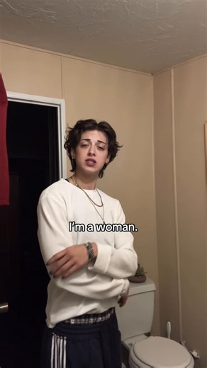 Sierra Locklear on Instagram: "We are both women bro, it’s almost like…that’s the whole point 🙄😼✂️ #wlw #masc #lesbian #fyp"