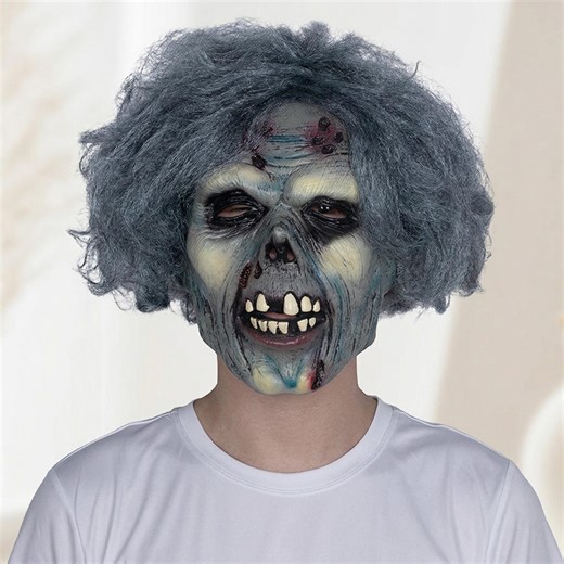 Zombie Mask Old Woman Latex Mask Horror Mask Scary Halloween Costume Creepy Granny Mask Realistic Zombie Cosplay Adult - Etsy