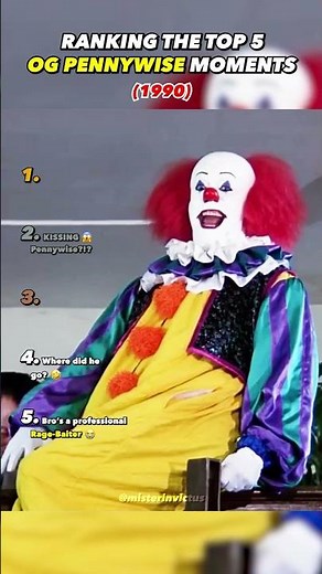 Ranking The Top 5 OG Pennywise (1990) Moments 🤣