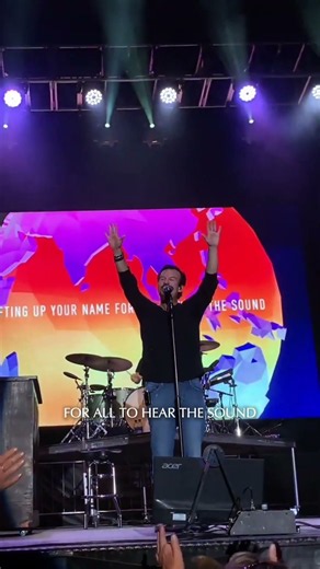 Until the whole world hears. 🙌 #singforjesus #christianmusic #worship #castingcrowns