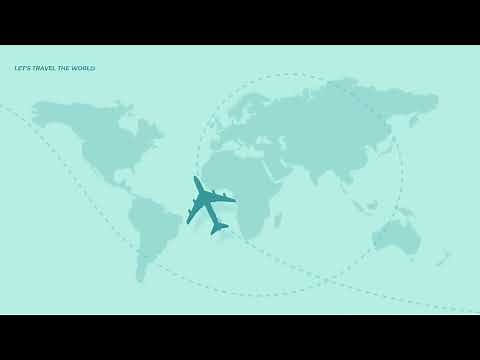 Airplane 2D Animation video | Point orient animation video | 2D animation | Motion Graphic |
