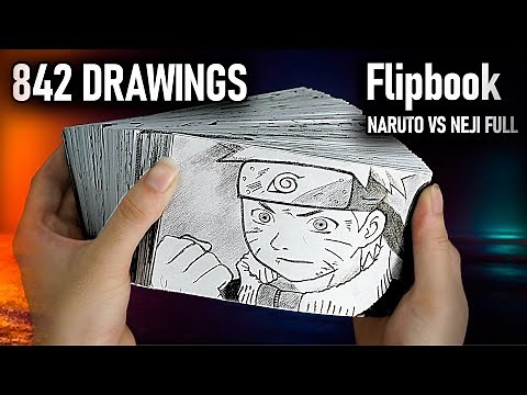 NARUTO Vs NEJI Full Flipbook | Naruto Flipbook Animation | Anime Flipbooks