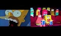 Mix of 2 videos from youtube : all cartoon screams original vs extended