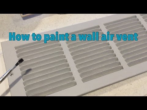 Dad Paints A Wall Air Vent