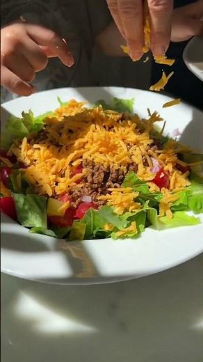 This is a recipe on repeat at our house, it's soooo good! #cheeseburger #salad