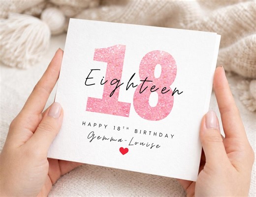 Birthday Card, Name and Age Greetings Card, Happy Birthday Cards, Personalised Birthday Card, Custom Gift - Etsy