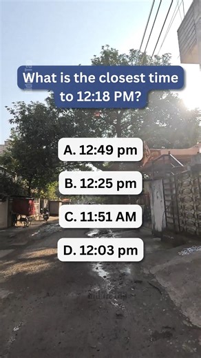Can you crack this riddle? What's nearest to 12:18 PM? 🤔 #BrainTeaser #Search #PuzzleTime | Viral movies