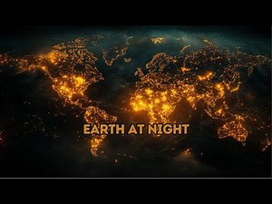Earth at Night Orbit Ambience – Deep Space Hum, Earth From Space, Relaxing Cosmic Soundscape 1 Hour