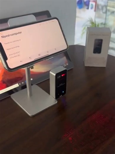 If you do a lot of typing, just get this Laser Keyboard to use with your phone anywhere, and if you want one comment I want one