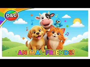 Apprendre l'anglais avec les Animaux 🐮🐶 (Chanson pour enfants) | Learn English Animals Song