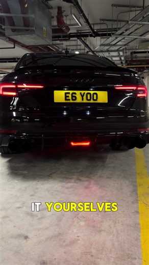 The Exhaust system on my 1.4L Audi A4 B9 🔈 #audi #modified #blackcar #exhaust #fyp