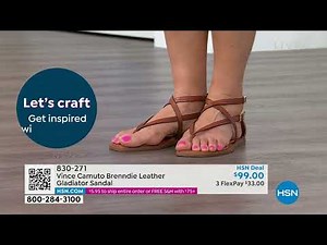 Vince Camuto Brenndie Leather Gladiator Sandal