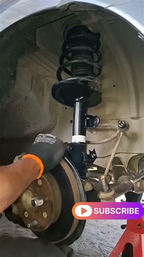 Car Suspension (Shock Absorber / Strut) Replace #automobile ‪@akshayrastogi8894‬ ‪@googlefacts‬