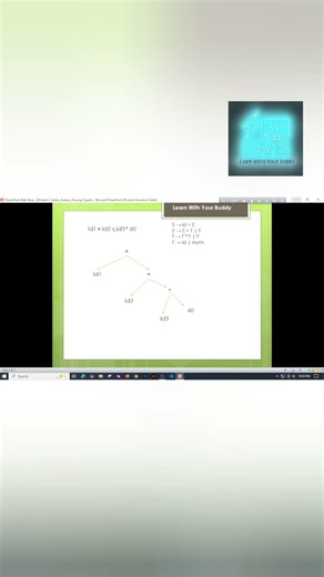 Syntax analysis parsing|Compiler design #learnwithyourbuddy #ParseTree#SyntaxAnalysis#CompilerDesign