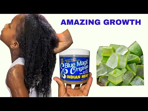 I'm Shocked 😳 How to Use Aloe Vera and Blue Magic Hair Grease For Extreme Hair Growth and Thickness