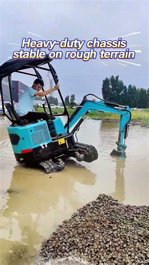 Mini Excavator Stable on Rough Terrain | Heavy-Duty Chassis & High Power Demo