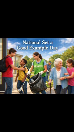 🌟 National Set a Good Example Day – February 26 🌟 Leadership isn’t always loud. Sometimes it looks like holding a door, lending a hand, or doing the right thing when no one’s watching. Today is a reminder that someone is always learning from how we show up. Be the example you’d want to follow. 💛✨ #SetAGoodExampleDay #LeadByExample #KindnessCounts #PositiveImpact #BeTheDifference