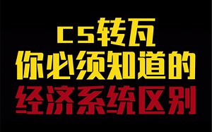 cs转瓦，你必须知道的经济系统区别
