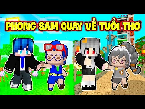 PHONG CẬN SAMMY TRONG MINECRAFT QUAY VỀ TUỔI THƠ LÀNG HERO TEAM MINI WORLD