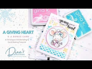 Color With Me! An Adorable Whimsical Non Traditional Christmas Card Tutorial + Extra Bonus Card