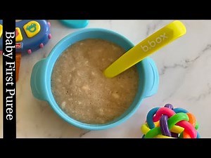 Baby First Puree| 4m+ | baby fruit Puree | Puree Recipes| Busykitchenette