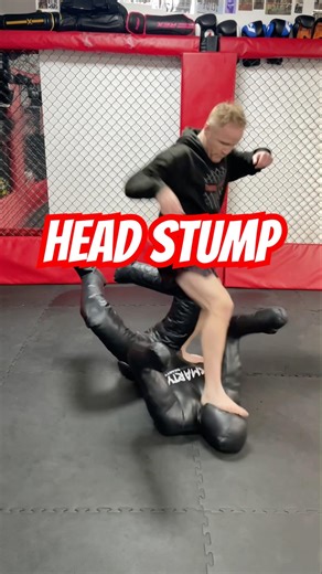 Head stomp in MMA.