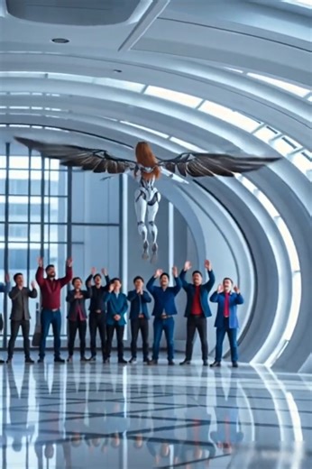 Humanoid flying Robot girl. #humanoid #robot #robotics #innovation