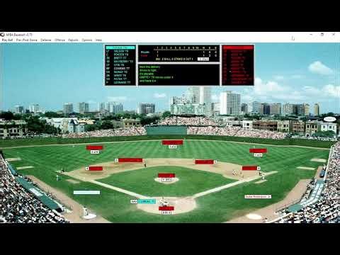 Hardball Retro Replays - 1975-1979 Actuals (World Series GM1 - Royals @ Reds) APBA BBW 5.75