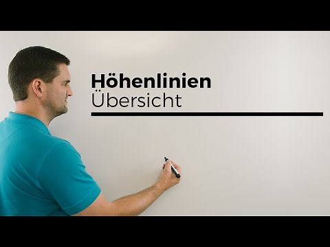Höhenlinien, Gradient, Vektorfeld, Übersicht, Vergleich zu 2 dimensional, Mathe by Daniel Jung
