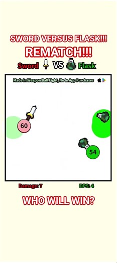 BATTLE OF RED VERSUS GREEN!!! SWORD VERSUS FLASK REMATCH!!! WHO WILL WIN?